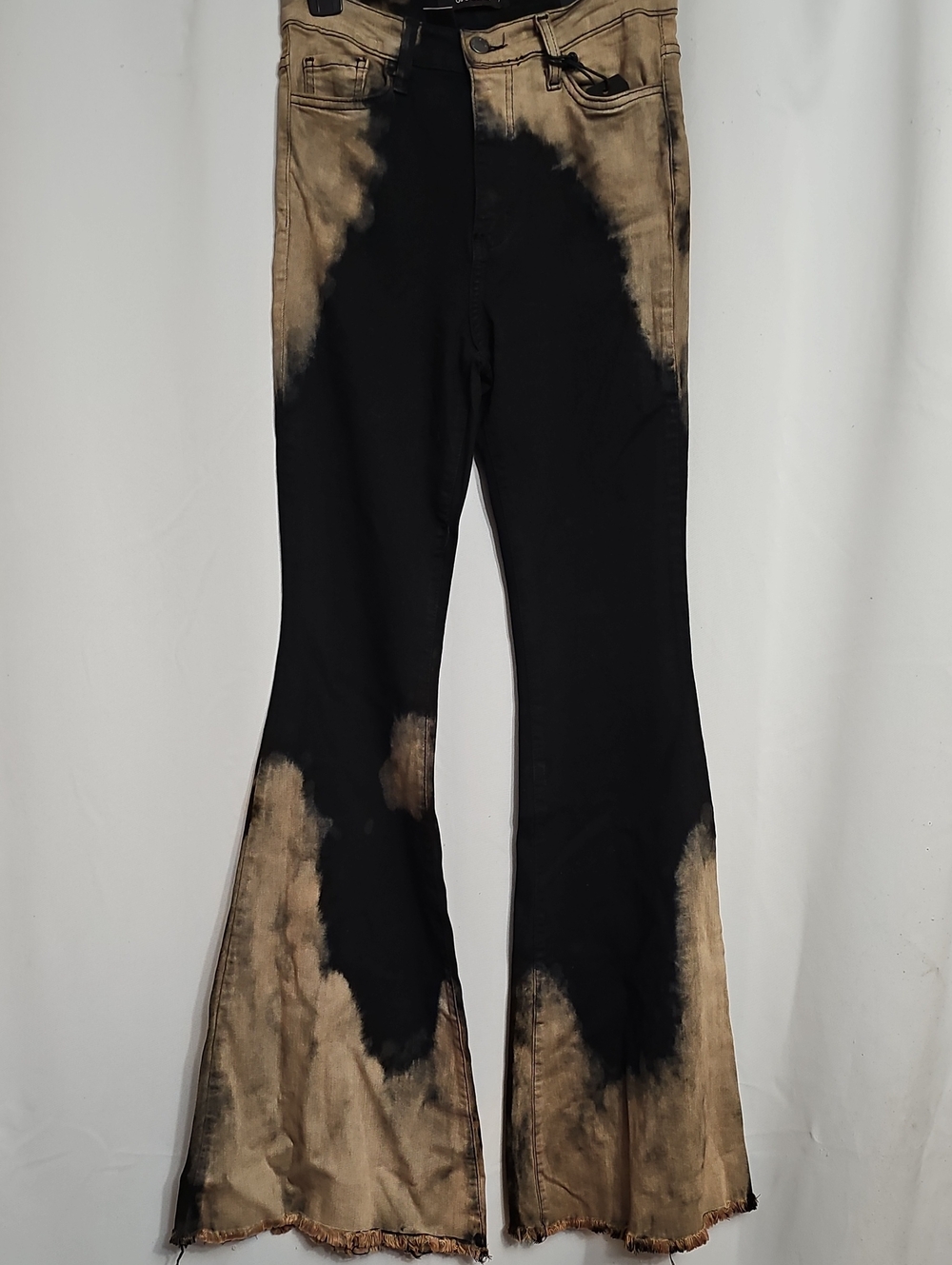 Jeans Western Boho Cowgirl Hippie Desert Festival Vibe 90s Rock Size 7 Black New